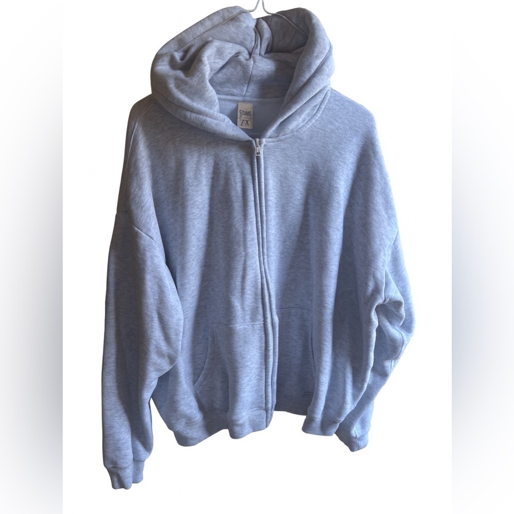 SKIMS Hoodie Women’s Size 2X Heather Gray Lounge Sweatshirt Jacket cozy